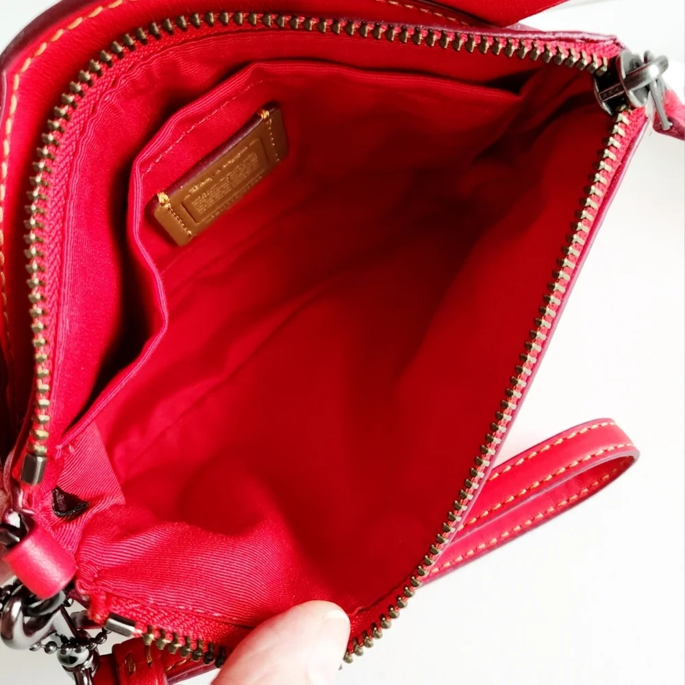 Coach × Disney Red Mickey Wristlet With Detachable Strap & Hang Tag - Picture 12 of 16